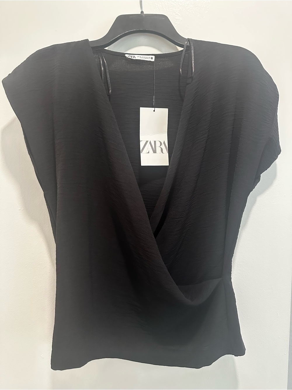 Zara draped top and wrap pants set